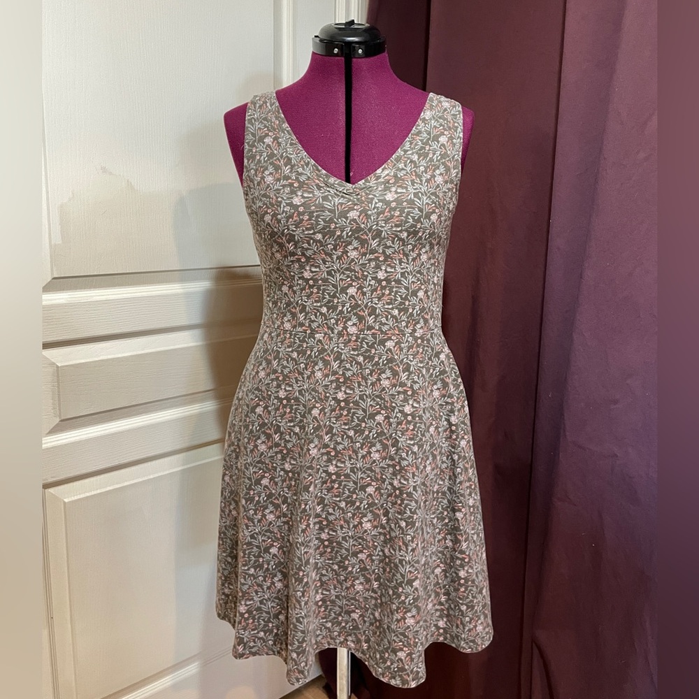 Pact Revive Organic Cotton V-Neck Tank Dress Size Medium